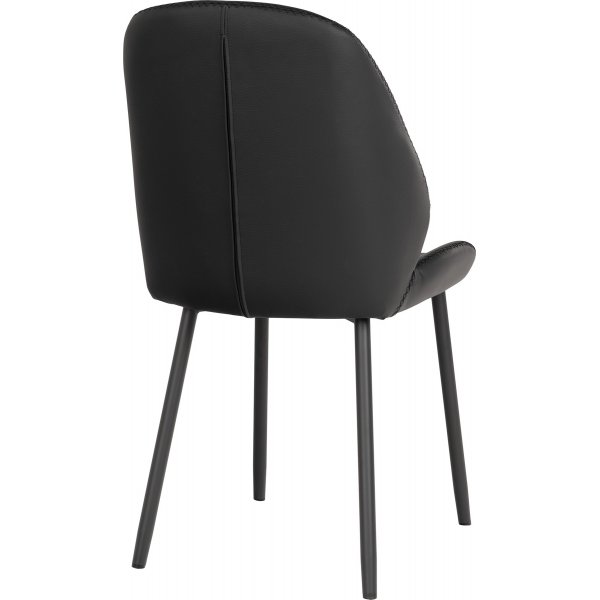 Monte Carlo matstol Svart PU