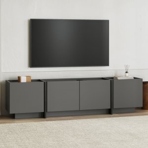 TV-b�nk Lorensa 180 cm - Antracit/Svart