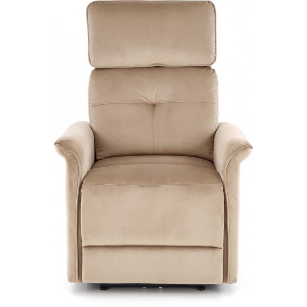 Semir elektrisk reclinerfåtölj med USB - beige sammet Semir elektrisk reclinerfåtölj med USB - beige sammet