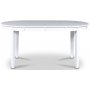 Gs matgrupp: Ovalt bord 160/210 cm inklusive 4 Ms stolar - Vit/Gr