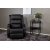 Benedict reclinerfåtölj med fotpall - Svart PU + Fläckborttagare för möbler