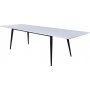 Hendry matbord 195-285 cm - Vit/svart
