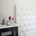 Kundbild White s�nggavel 90 x 125 cm - Vit PU: Denna s�nggavel �r s� stilfull och...