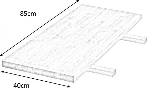 Plateau de table supplmentaire Gambon - Chne