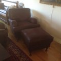 Superskön! Howard Vintage Fåtölj - Vintage Läderutseende