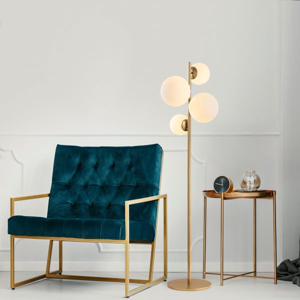 Lampadaire  facettes 10523 - Antique/blanc