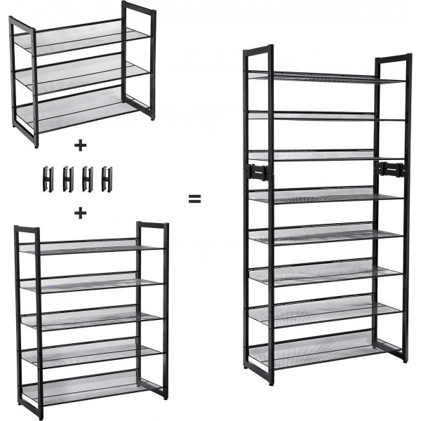 Sibel skohylla 74 x 104 cm - Svart Sibel skohylla 74 x 104 cm - Svart