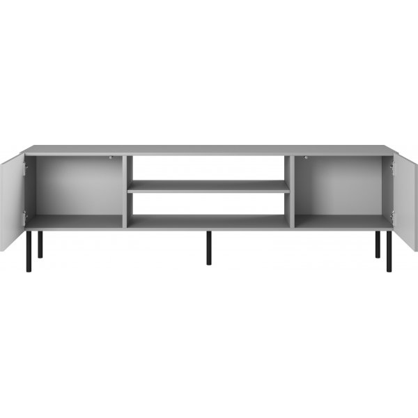 Banc mdia Asensio - Gris clair/noir