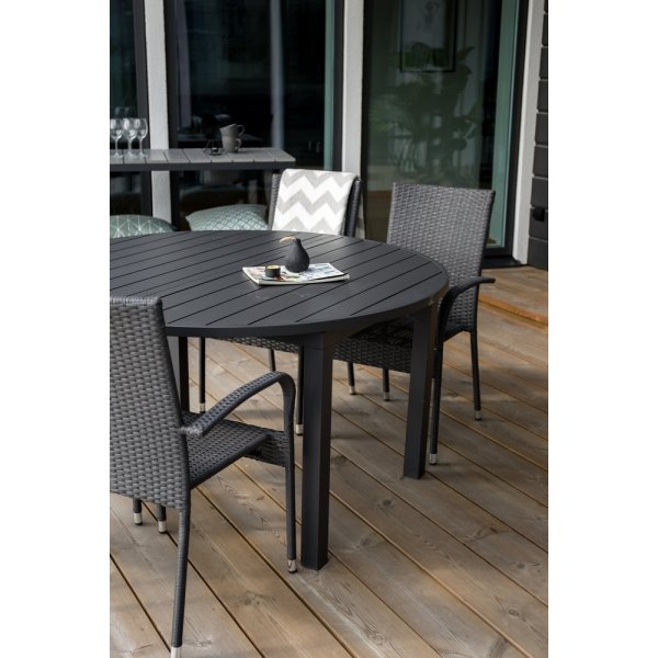 Marbella matbord Ø140 cm - Svart Marbella matbord Ø140 cm - Svart