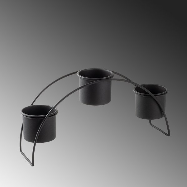 Plato 12 pots de rangement - Noir Plato 12 pots de rangement - Noir