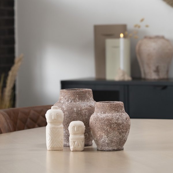 Totem Tic statyett Beige Totem Tic statyett Beige