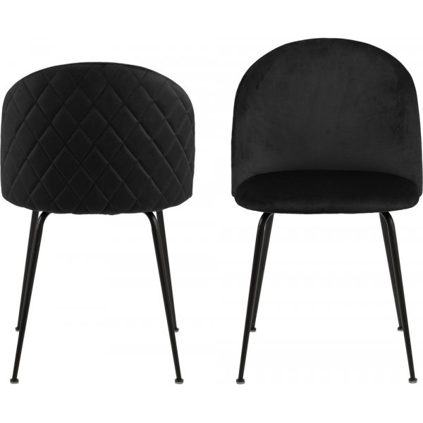 Chaise de salle à manger Louise - Noir Chaise de salle à manger Louise - Noir