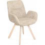 Crosby matstol - Beige/vitpigmenterad ek