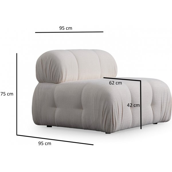 Petit canapé 3 places - Blanc Petit canapé 3 places - Blanc