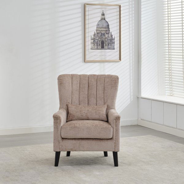 Fauteuil Linn�a - Biscuit boucl�