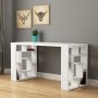 Maze skrivbord 140x60 cm - Vit
