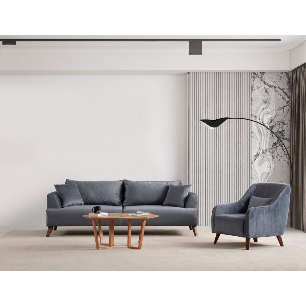 Fauteuil Buhara - Gris fonc