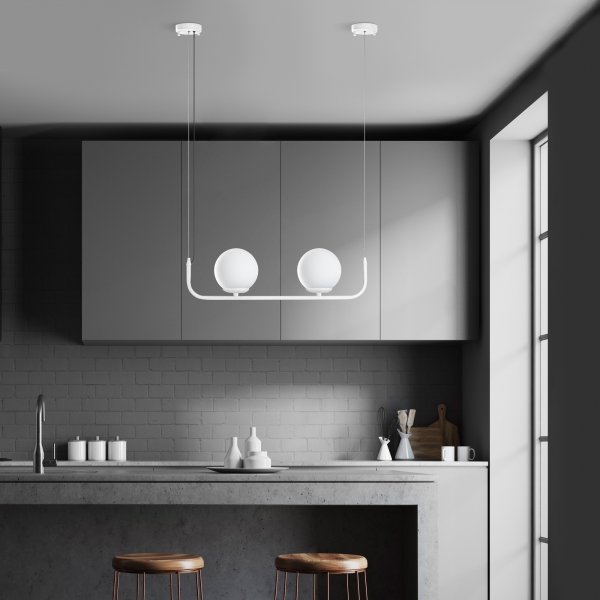 Faruk taklampa - Vit