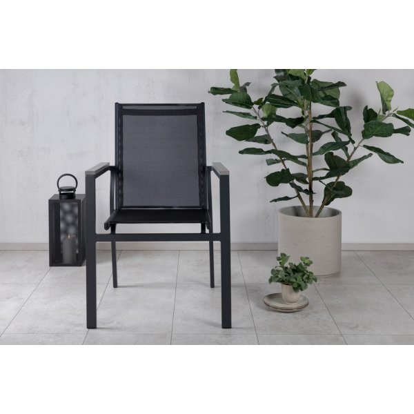 Parma matstol - Svart/Grå Parma matstol - Svart/Grå