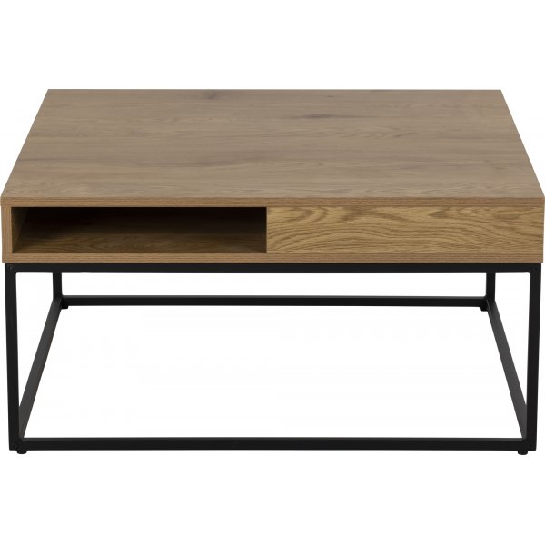 Table basse Willford 80 x 80 cm - Chêne/noir Table basse Willford 80 x 80 cm - Chêne/noir