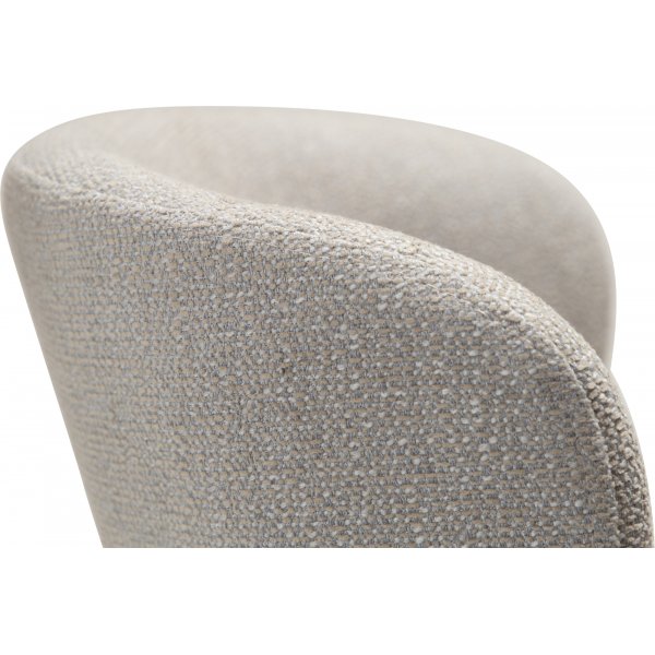 Chaise de salle  manger Glam - Cachemire boucle/noir