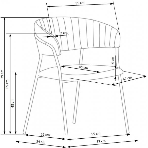 Cadeira fauteuil 426 - Zwart Cadeira fauteuil 426 - Zwart