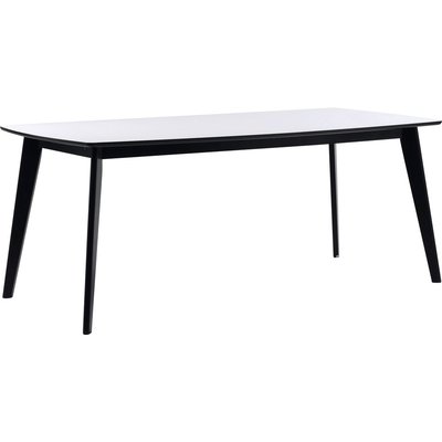 Mckenzie matbord 190 cm - Vit/svart
