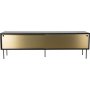 Volume mediabnk 178 cm - Svart/mssing