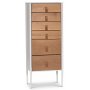 Flash byr H115cm - Vit/oljad ek