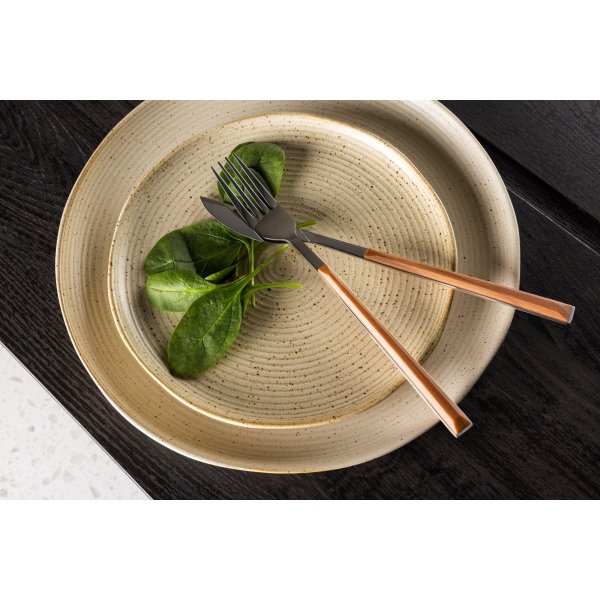 Active tallrik 20 cm - Beige/Svart