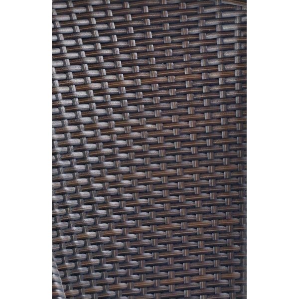 Malik cafstoel - Donkerbruin kunstrotan + Textielreiniging voor meubels