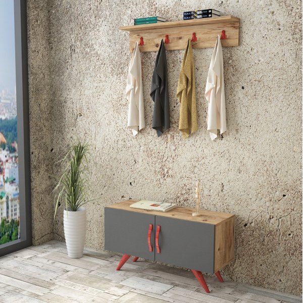 Eclair hallmbel - Furu/antracit/rd