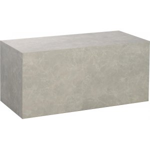 Table basse Kuben feuille de marbre beige 110 x 50 cm