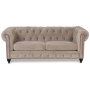 Chesterfield Montgomery 2-sits soffa - Beige sammet