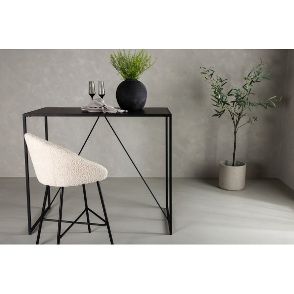 Brea barbord 120 x 60 cm - Svart