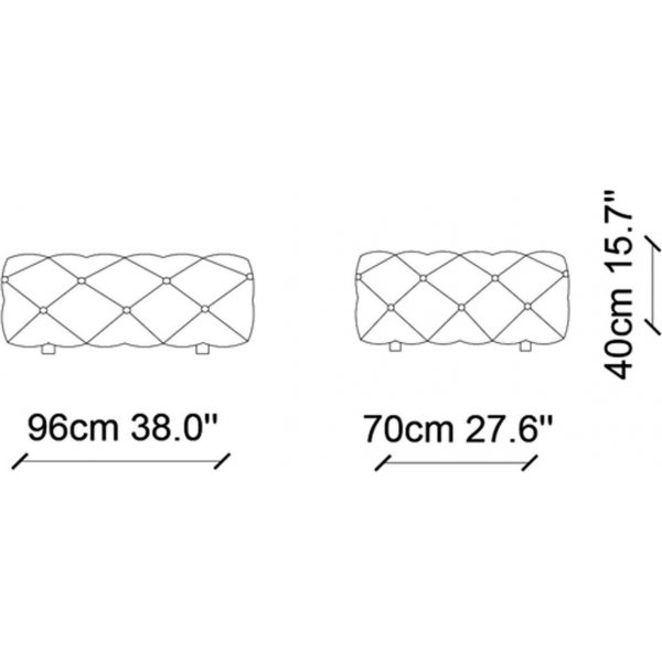 Zeus puff - Ecru Zeus puff - Ecru