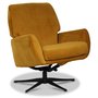 Midsj ftlj (Recliner) - Gul sammet + Textilskydd fr mbler
