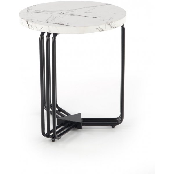 Table basse Tisvilde Ø40 cm - Marbre blanc/noir Table basse Tisvilde Ø40 cm - Marbre blanc/noir