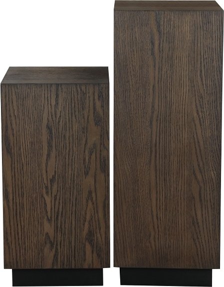 Napoli piedestal H80 - Brunlackerad ekfanér Napoli piedestal H80 - Brunlackerad ekfanér