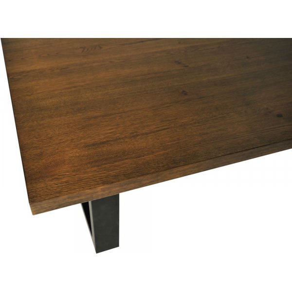 Baxter matbord 220 cm - Ekfanér/svart Baxter matbord 220 cm - Ekfanér/svart