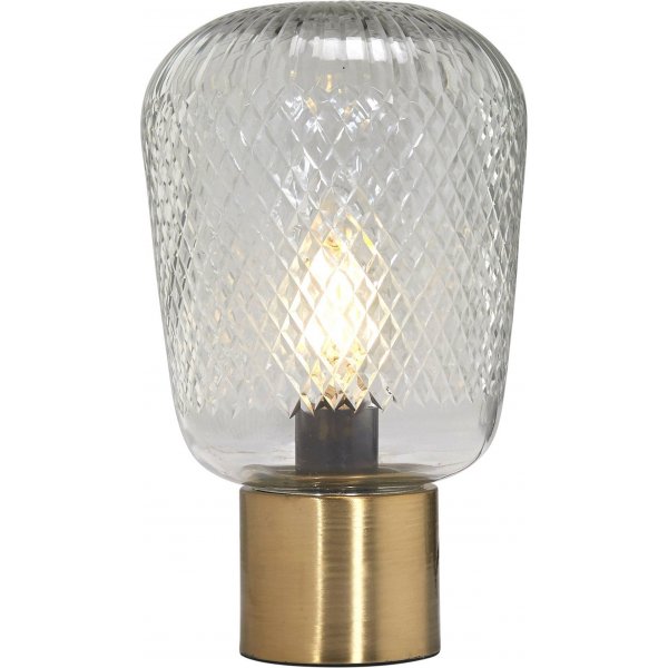 Lampe de table Juliette - Verre clair/laiton - 21 cm Lampe de table Juliette - Verre clair/laiton - 21 cm