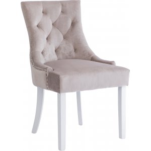 Chaise Tuva Cleopatra - Velours Beige (poigne arrire) + Dtachant pour meubles