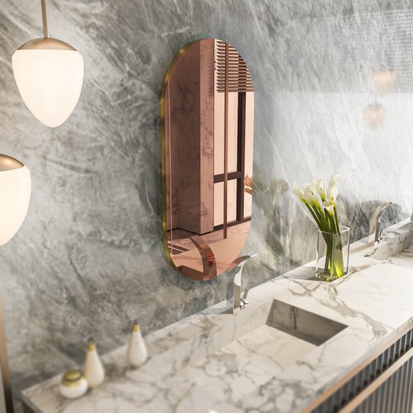 Rior\\\'s spiegel - Brons/goud