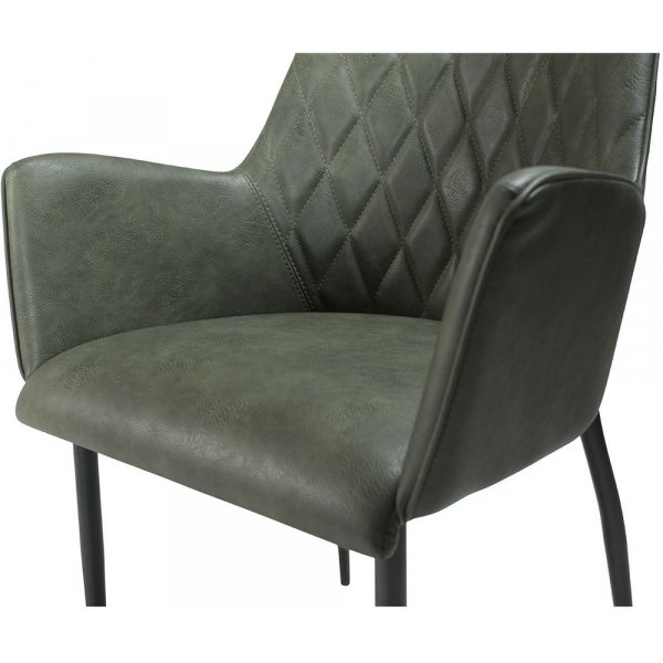 Rombo fauteuil - Vintage groen/zwart Rombo fauteuil - Vintage groen/zwart