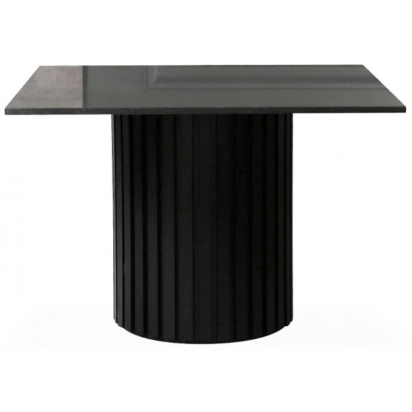 Sumo matbord 90x90cm - Svartbets / Svart granit