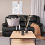 Mozart 3-sits Reclinersoffa - Svart PU