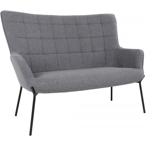 Glasgow 2-sits soffa - Gr�/svart