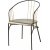 Fauteuil William - Zwart/messing