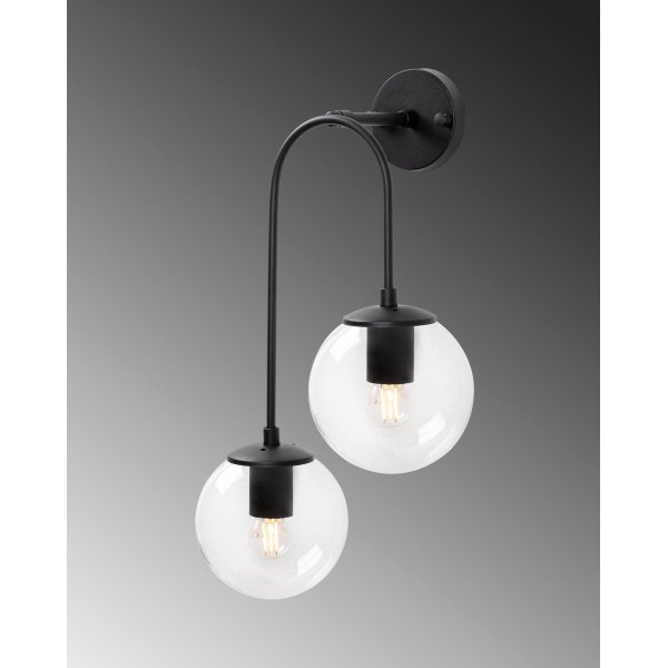 Klenod wandlamp 10570 - Zwart