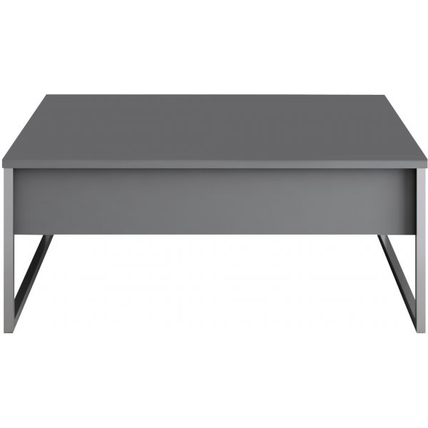 Table basse Lux 90 x 60 cm - Anthracite/argent